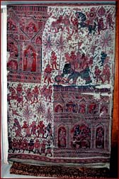 Somana cloth depicting Sinhala gladiators